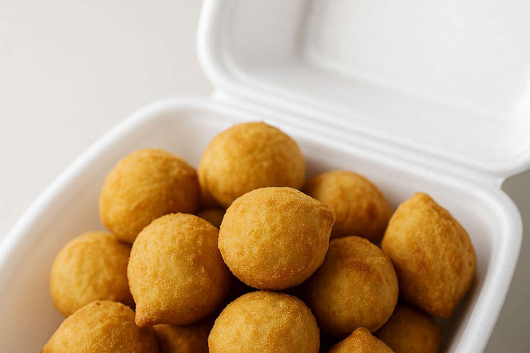 Coxinhas crocantes de frango